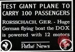 Standbild Dornier Do X Flugboot Flugzeug New York United States USA, 1929, aus Sekunde 9 historischem Filmmaterial Videoclip 65675027457