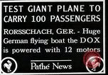 Standbild Dornier Do X Flugboot Flugzeug New York United States USA, 1929, aus Sekunde 13 historischem Filmmaterial Videoclip 65675027457