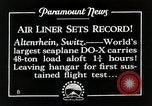Standbild Dornier Do X 48 Tonnen Flugerprobung Altenrhein Schweiz, 1928, aus Sekunde 7 historischem Filmmaterial Videoclip 65675027459