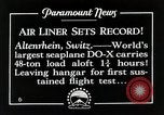 Standbild Dornier Do X 48 Tonnen Flugerprobung Altenrhein Schweiz, 1928, aus Sekunde 10 historischem Filmmaterial Videoclip 65675027459