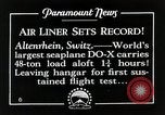 Standbild Dornier Do X 48 Tonnen Flugerprobung Altenrhein Schweiz, 1928, aus Sekunde 14 historischem Filmmaterial Videoclip 65675027459