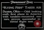 Standbild X-101 Dayton Overmount Flugzeugtest Dayton Ohio USA, 1928, aus Sekunde 9 historischem Filmmaterial Videoclip 65675027467