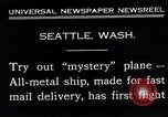 Standbild Boeing 221 Monomail Postzustellflugzeug Seattle Washington USA, 1935, aus Sekunde 6 historischem Filmmaterial Videoclip 65675027485