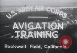 Image Avigation formation Rockwell field California USA, 1935, de la seconde 3 séquences d'archives historiques vidéo 65675027487