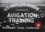 Image Avigation formation Rockwell field California USA, 1935, de la seconde 9 séquences d'archives historiques vidéo 65675027487
