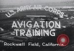Image Avigation formation Rockwell field California USA, 1935, de la seconde 18 séquences d'archives historiques vidéo 65675027487