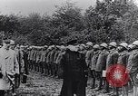 Image of President Poincaré presenting awards to soldiers World War I France, 1916, second 19 stock footage video 65675027516