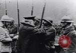 Image of President Poincaré presenting awards to soldiers World War I France, 1916, second 35 stock footage video 65675027516
