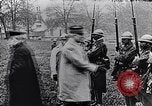 Image of President Poincaré presenting awards to soldiers World War I France, 1916, second 39 stock footage video 65675027516