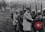 Image of President Poincaré presenting awards to soldiers World War I France, 1916, second 40 stock footage video 65675027516
