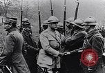 Image of President Poincaré presenting awards to soldiers World War I France, 1916, second 50 stock footage video 65675027516