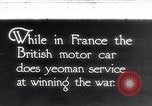 Immagine di British Austin auto blindata Francia, 1915, secondo 1 filmato di repertorio 65675027525