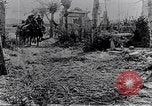Image of British soldiers move supplies on horse-drawn wagons France, 1916, second 9 stock footage video 65675027526