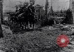 Image of British soldiers move supplies on horse-drawn wagons France, 1916, second 11 stock footage video 65675027526
