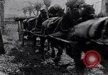 Image of British soldiers move supplies on horse-drawn wagons France, 1916, second 13 stock footage video 65675027526