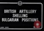 Standbild britische Soldaten feuern Artillerie an bulgarische Kräfte Ersten Weltkrieg Bulgarien, 1917, aus Sekunde 4 historischem Filmmaterial Videoclip 65675027541