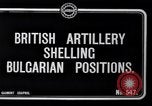 Standbild britische Soldaten feuern Artillerie an bulgarische Kräfte Ersten Weltkrieg Bulgarien, 1917, aus Sekunde 5 historischem Filmmaterial Videoclip 65675027541