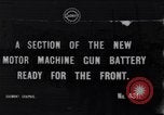 Standbild British Motor Maschinengewehr Batterie Frankreich, 1917, aus Sekunde 1 historischem Filmmaterial Videoclip 65675027543