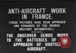 Image of French anti-aircraft artillery in World War 1 France, 1917, second 3 stock footage video 65675027545