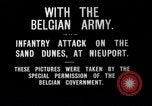 Image charge d'infanterie belge Nieuport Belgique, 1914, de la seconde 1 séquences d'archives historiques vidéo 65675027555