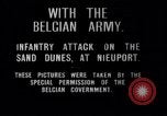 Image charge d'infanterie belge Nieuport Belgique, 1914, de la seconde 4 séquences d'archives historiques vidéo 65675027555
