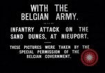 Image charge d'infanterie belge Nieuport Belgique, 1914, de la seconde 6 séquences d'archives historiques vidéo 65675027555
