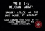 Image charge d'infanterie belge Nieuport Belgique, 1914, de la seconde 8 séquences d'archives historiques vidéo 65675027555