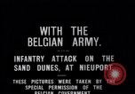 Image charge d'infanterie belge Nieuport Belgique, 1914, de la seconde 10 séquences d'archives historiques vidéo 65675027555