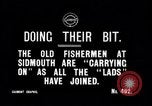 Standbild alte Fischer Sidmouth England, 1916, aus Sekunde 4 historischem Filmmaterial Videoclip 65675027556