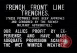 Standbild französischen Gräben während Ersten Weltkrieg Frankreich, 1917, aus Sekunde 7 historischem Filmmaterial Videoclip 65675027561