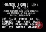 Standbild französischen Gräben während Ersten Weltkrieg Frankreich, 1917, aus Sekunde 13 historischem Filmmaterial Videoclip 65675027561