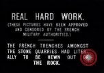 Image Première Guerre Mondiale armée française tranchée dans une carrière de pierres France, 1916, de la seconde 6 séquences d'archives historiques vidéo 65675027564
