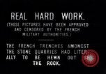 Image Première Guerre Mondiale armée française tranchée dans une carrière de pierres France, 1916, de la seconde 8 séquences d'archives historiques vidéo 65675027564