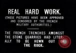 Image Première Guerre Mondiale armée française tranchée dans une carrière de pierres France, 1916, de la seconde 9 séquences d'archives historiques vidéo 65675027564