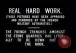 Image Première Guerre Mondiale armée française tranchée dans une carrière de pierres France, 1916, de la seconde 12 séquences d'archives historiques vidéo 65675027564