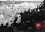 Image of French soldiers trench with corrugated metal cylinder World War I France, 1916, second 10 stock footage video 65675027565