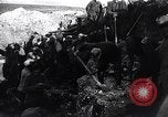 Image of French soldiers trench with corrugated metal cylinder World War I France, 1916, second 21 stock footage video 65675027565