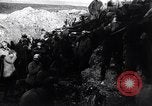 Image of French soldiers trench with corrugated metal cylinder World War I France, 1916, second 23 stock footage video 65675027565