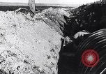 Image of French soldiers trench with corrugated metal cylinder World War I France, 1916, second 26 stock footage video 65675027565