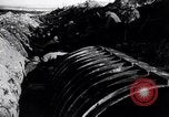 Image of French soldiers trench with corrugated metal cylinder World War I France, 1916, second 40 stock footage video 65675027565