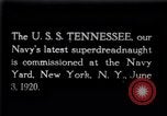 Image of USS Tennessee battleship New York United States USA, 1920, second 1 stock footage video 65675027596