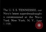 Image of USS Tennessee battleship New York United States USA, 1920, second 4 stock footage video 65675027596