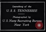 Image of Launching of USS Tennessee BB-43 New York United States USA, 1919, second 4 stock footage video 65675027598