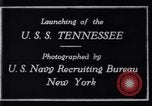 Image of Launching of USS Tennessee BB-43 New York United States USA, 1919, second 10 stock footage video 65675027598