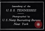 Image of Launching of USS Tennessee BB-43 New York United States USA, 1919, second 13 stock footage video 65675027598