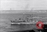 Image of US Navy bombarding Japanese fortifications on Iwo Jima Iwo Jima, 1945, second 18 stock footage video 65675027604