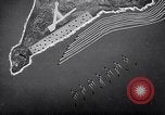 Image of US Navy bombarding Japanese fortifications on Iwo Jima Iwo Jima, 1945, second 31 stock footage video 65675027604