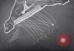 Image of US Navy bombarding Japanese fortifications on Iwo Jima Iwo Jima, 1945, second 49 stock footage video 65675027604