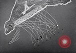 Image of US Navy bombarding Japanese fortifications on Iwo Jima Iwo Jima, 1945, second 56 stock footage video 65675027604