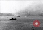 Image of US Navy bombarding Japanese fortifications on Iwo Jima Iwo Jima, 1945, second 59 stock footage video 65675027604